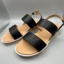Call It Spring Black Strappy Sandals - Cork Mid Sole - Size 6.5 - Brand New Image 3
