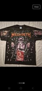 Megadeth Shirt Rust In Peace Hangar 18 Reprint 1991 Brockum XL Vic Rattlehead