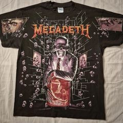 Megadeth Shirt Rust In Peace Hangar 18 Reprint 1991 Brockum XL Vic Rattlehead