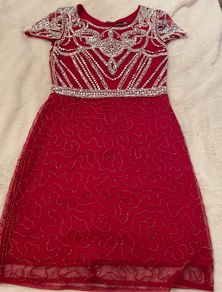 Red cocktail dress