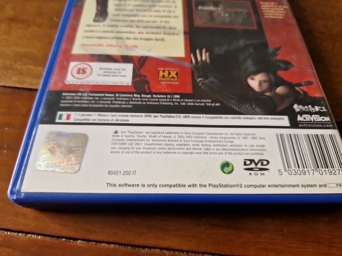 Tenchu Wrath of Heaven  PlayStation2 Ps2 games Original Pal