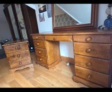 Dressing table locker and mirror