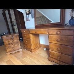 Dressing table locker and mirror