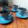 4 Coffee/Tea Cups and Saucers Image 8