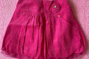 Pink Corduroy Skirt with Tulle Underskirt