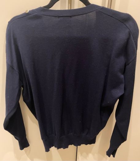 Karen Millen navy v neck jumper
