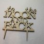 Custom To the Moon and Back Wedding Cake Topper -Anniversary Cake Topper Laser Cut Image 2