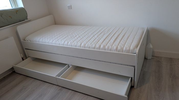 ikea single bed with underbed and storage