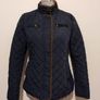 Navy Blue Quilted Jacket Image 2
