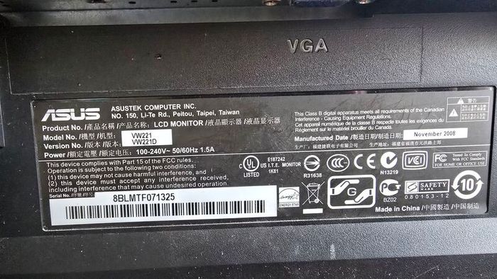 asus pc monitor