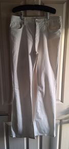 Zara  Off White Boots  Cut Jeans