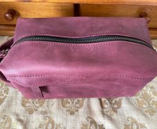 Genuine Leather Toiletries bag - brand new - never used