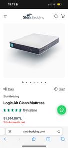 Brand New, Custom Made Sloth Bedding Logic Air Clean King Size Mattress 5412138148