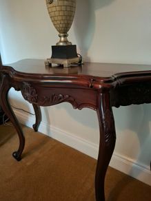 Console table solid wood