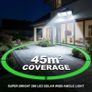 Solar Lights Outdoor, Upgraded 286 LED Motion Sensor Security Light with 360 Wide Lighting Angle, Easy to Install, IP65 Waterproof Durable Solar Powered Flood Lights for Outside Image 4