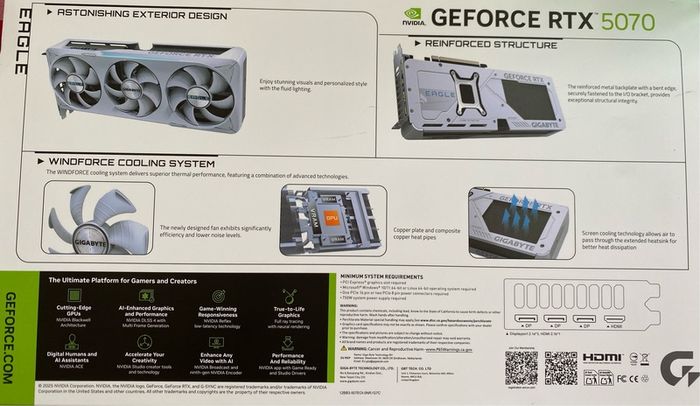 Nvidia RTX 5070 12GB Gigabyte Eagle SFF