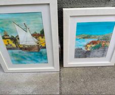 2 x Coastal Watercolour Paintings