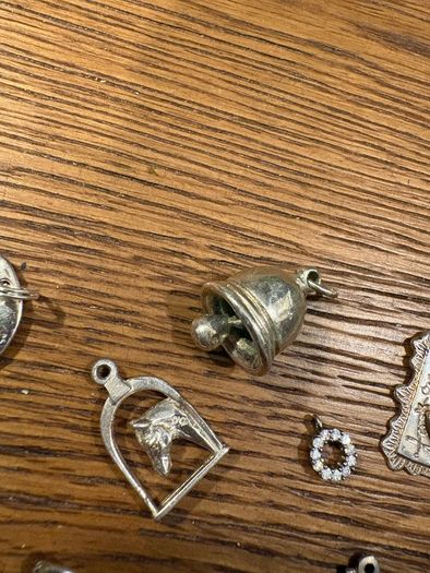 Joblot of vintage sterling silver charms