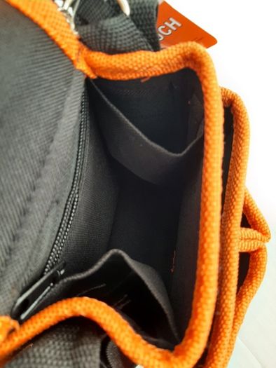 New tool pouch tag attached