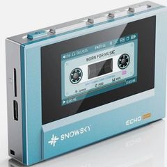 SnowSky/FiiO Echo Mini HiFi Bluetooth MP3 Player, 15 Hour Playback, Independent Volume Control with 3.5mm/4.4mm Headphone Outputs (SkyBlue)