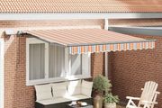 Retractable Awning Manual Multicolour 350 x 250 cm Fabric