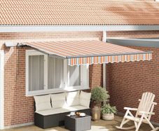 Retractable Awning Manual Multicolour 350 x 250 cm Fabric