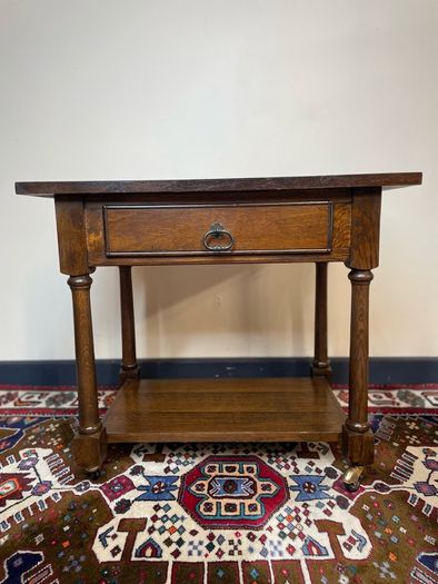 FLASH SALE ! Was 260 now 195 !! A Very Good Antique Side Table on Castors.