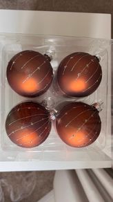 Christmas Glass Baubles, 12pcs, MEADOWS AND BYRNE - brand new
