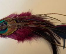 Peacock Hair Slide