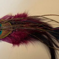Peacock Hair Slide
