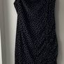 Prettylittlething  black polka dot ruched dress plus size new Image 2