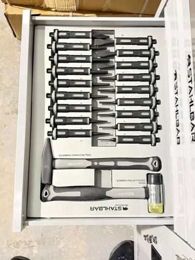 41" Stahlbar 7 Drawer Tool Box - Fully Loaded With Tools + Side Cabinet