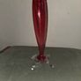 Hand Blown Antique Cranberry Glass Vase Image 9