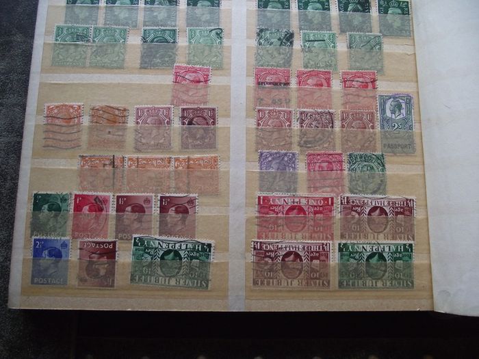 A mixed collection of used stamps, presented in the stock book #3