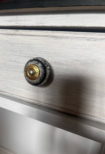 Elegant Solid Wood Console Table with Mirror Concealing a Storage Area 107cm x 40cm