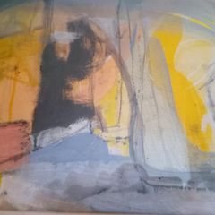 Abstract Still Life Original Painting on Fabriano Paper 100% Cotton by Brian Maguire
