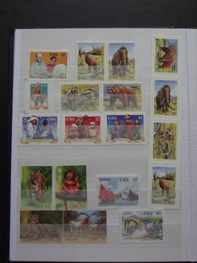 A new stock book (Number 2) filled with mint Irish stamps from years 1968-2000