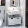 Bathroom Under Sink Cabinet Anti-toppling Storage Shelf Double Doors (FREE SHIPPING) Image 4