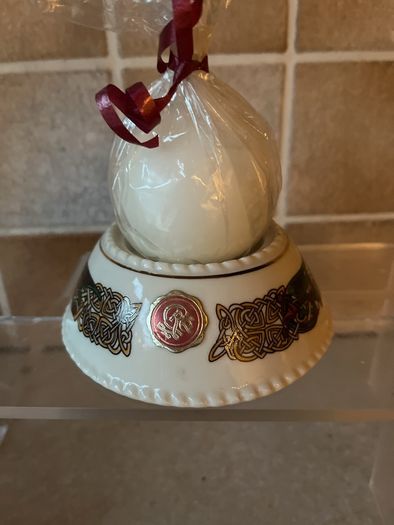 Cre 3 piece set Galway Clock Vase & Candle stand
