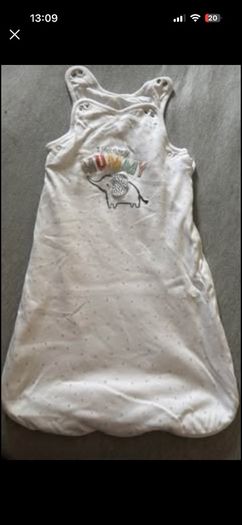 Bedside cot with changing unit and NEXT sleeping bag