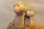 Ceramic Stacking Figurines Dogs Family