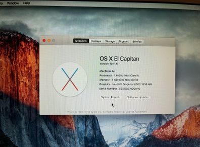 Early 2015 Macbook Air