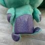Popetz Triceratops Dinosaur Jumping Plush Toy Sot Teal Purple NO Sounds Eolo Toys Used Please see photos Image 9