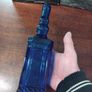 Blue Glass Bottle Image 4