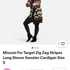 Limited edition ladies Missoni for Target cardigan