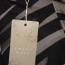 Emery Rose 3XL Black & Grey Abstract Stripe Maxi Kaftan Dress New With Tags Image 8