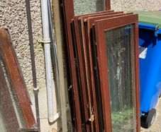Hardwood windows (used)