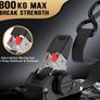 4 Pce Retractable Ratchet Straps Tie Downs 2.5CM x 3M 800kg Break Strength Image 2