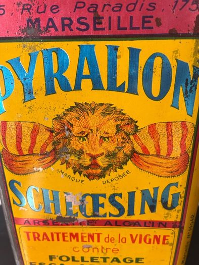 Vintage French 1930's Poison Tin