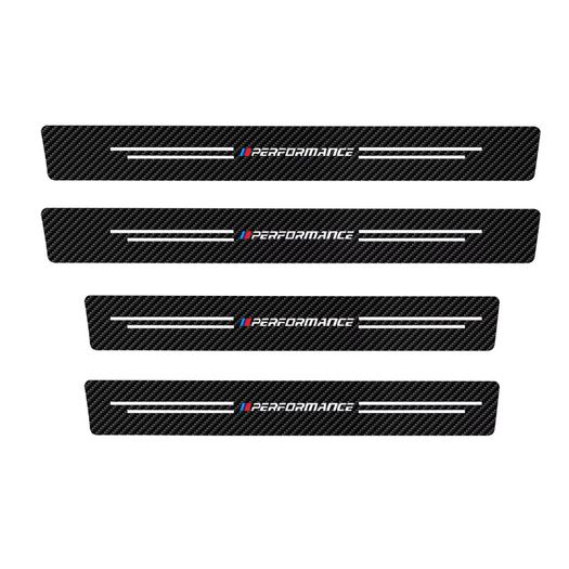Carbon Fiber Car Door Sill Protector Stickers For BMW M E46 E90 E60 F30 E39 F10 F20 E87 E36 F20 F30 1 2 3 5 7 Series X1 X3 X5 X7